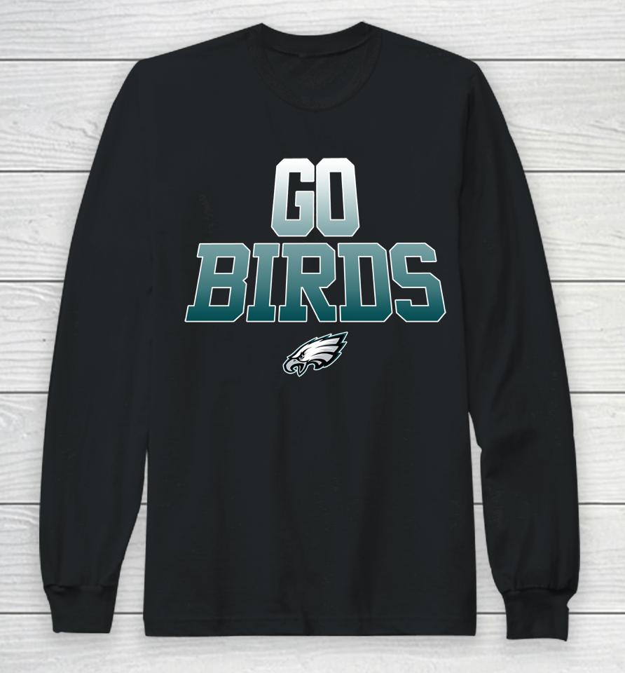 Philadelphia Eagles Black Go Birds Statement Long Sleeve T-Shirt