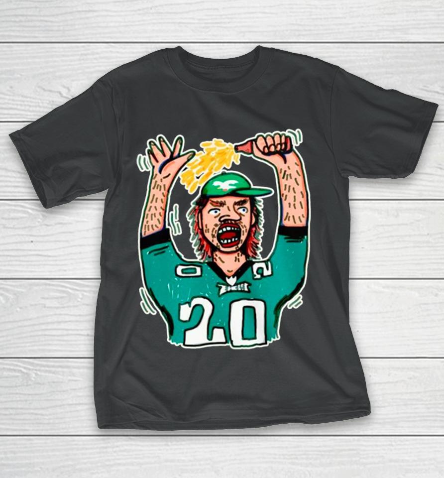 Philadelphia Eagles Fan Drunk Art T-Shirt