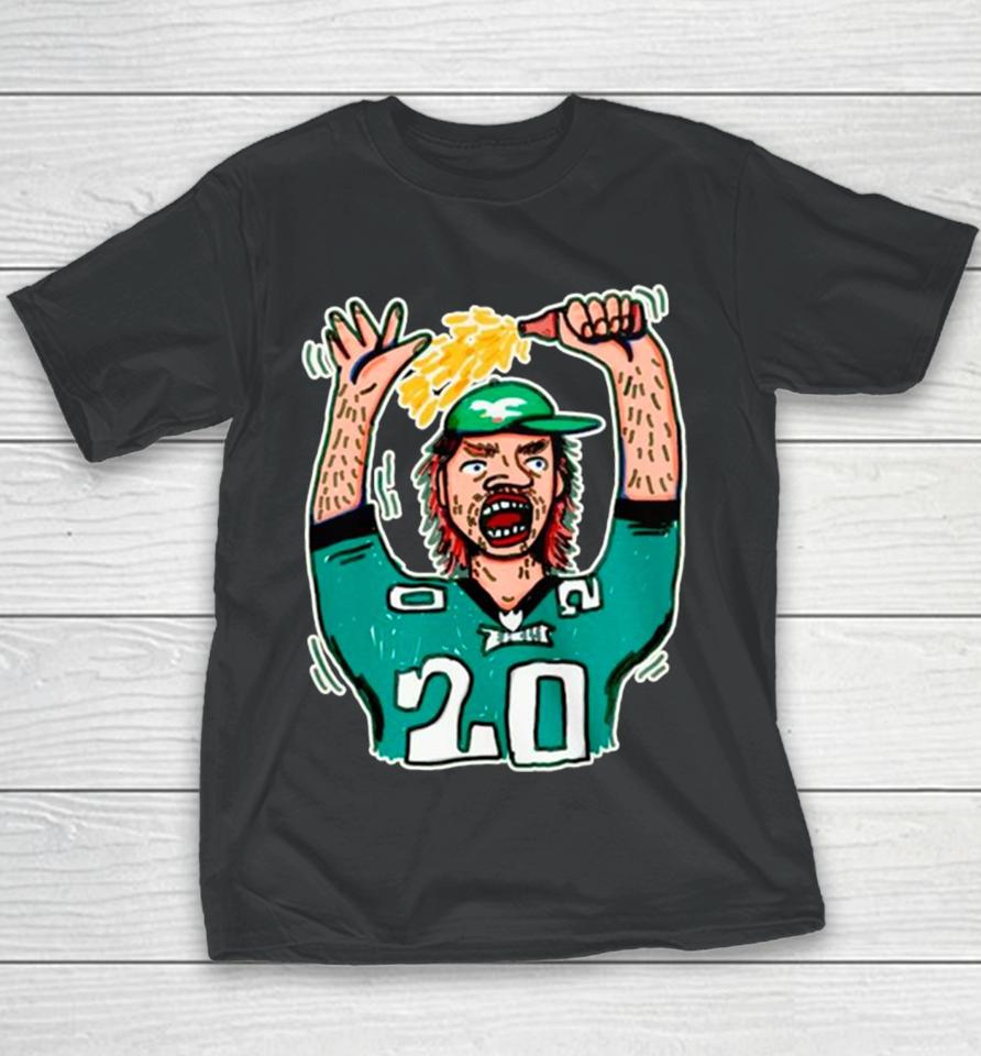 Philadelphia Eagles Fan Drunk Art Youth T-Shirt