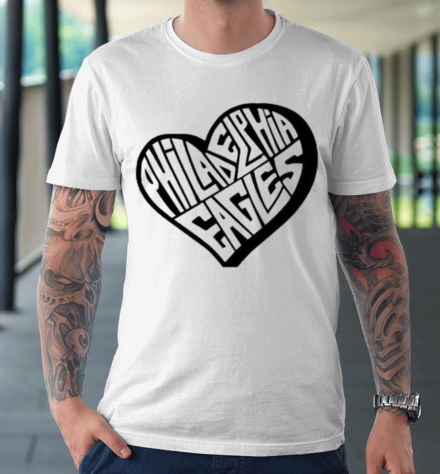 Philadelphia Eagles Football Heart Premium T-Shirt