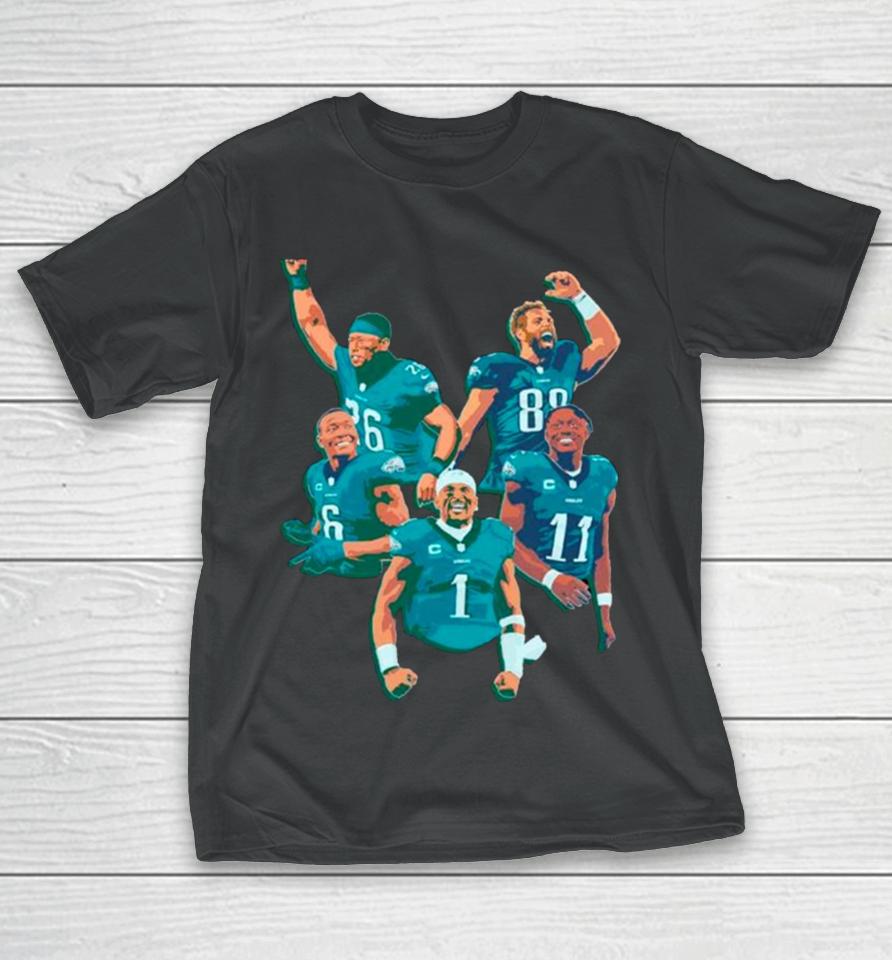 Philadelphia Eagles Football Players Nfl T-Shirt