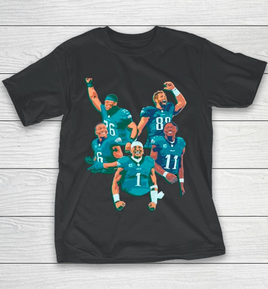 Philadelphia Eagles Football Players Nfl Youth T-Shirt