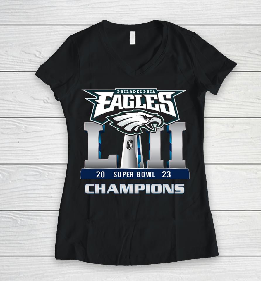 Philadelphia Eagles Nfc Championship 2023 Women V-Neck T-Shirt