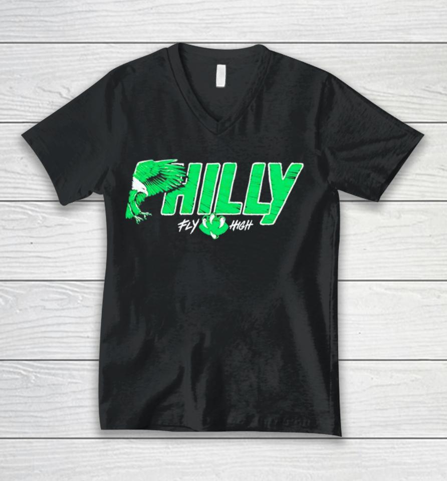 Philadelphia Eagles Philly Fly High Unisex V-Neck T-Shirt