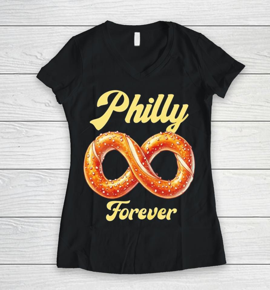 Philadelphia Eagles Philly Forever Women V-Neck T-Shirt