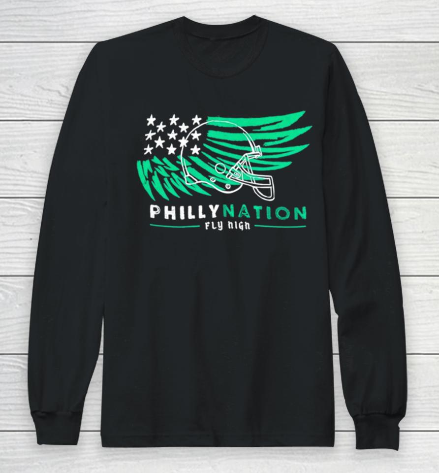 Philadelphia Eagles Philly Nation Fly High Long Sleeve T-Shirt
