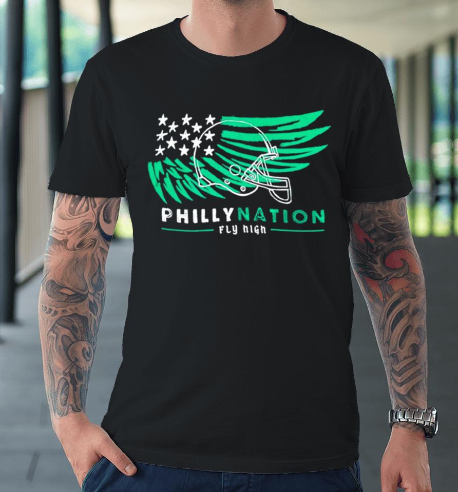 Philadelphia Eagles Philly Nation Fly High Premium T-Shirt