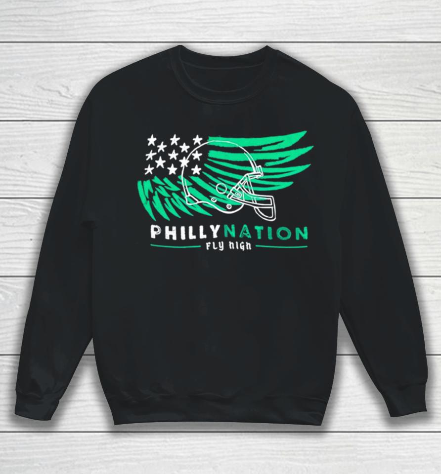 Philadelphia Eagles Philly Nation Fly High Sweatshirt