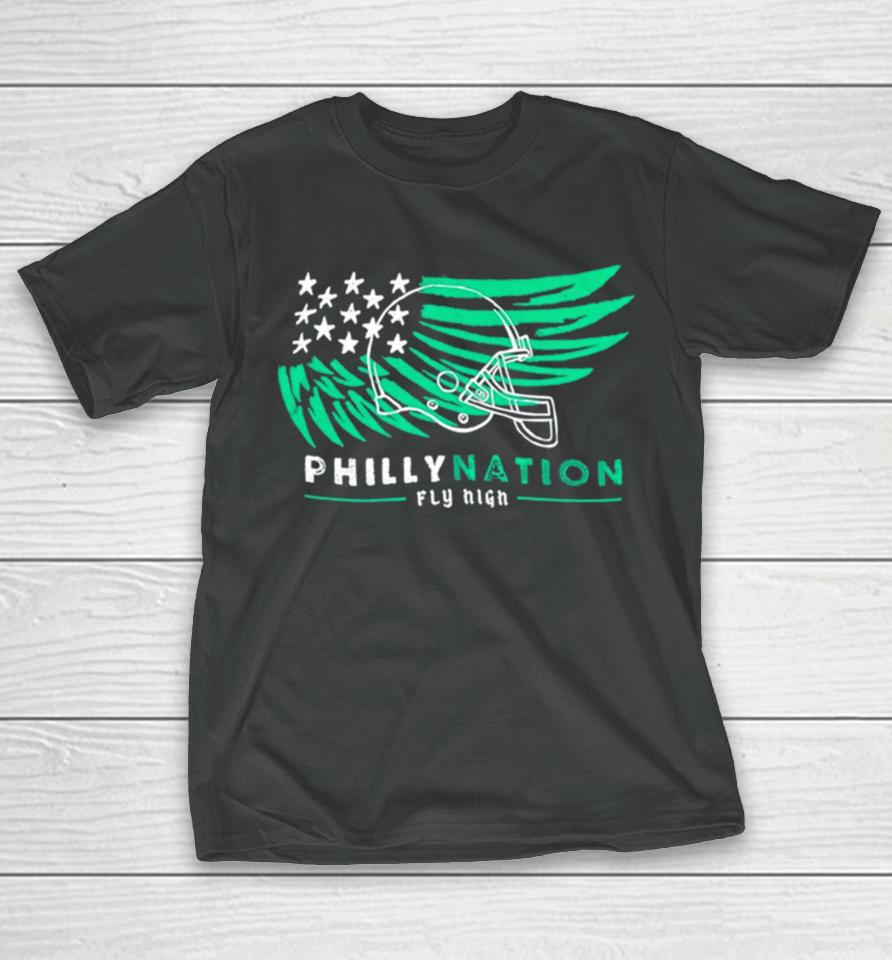 Philadelphia Eagles Philly Nation Fly High T-Shirt