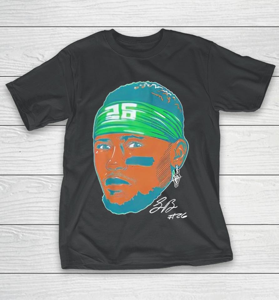 Philadelphia Eagles Saquon Barkley 26 Swag Head Signature T-Shirt