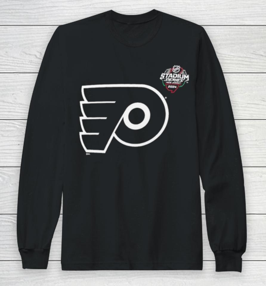 Philadelphia Flyers 2024 Nhl Stadium Series Black Long Sleeve T-Shirt