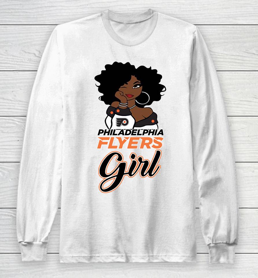 Philadelphia Flyers Girl Nhl Long Sleeve T-Shirt