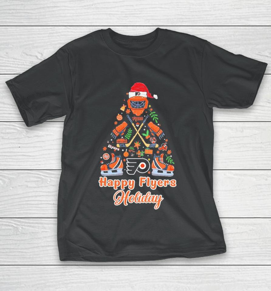 Philadelphia Flyers Ice Hockey Nhl Philly Hart Grit Happy Flyers Holidays Christmas Sweatershirts T-Shirt