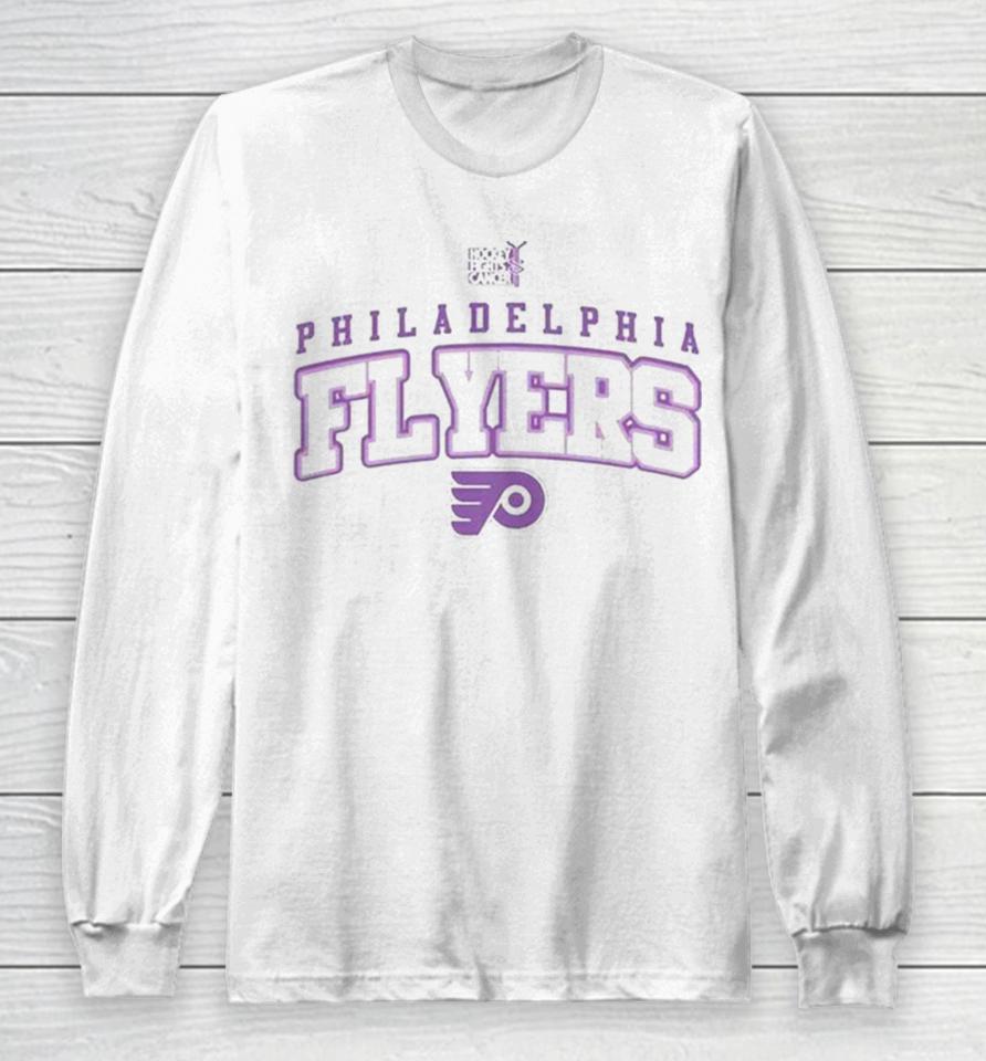 Philadelphia Flyers Levelwear Hockey Fights Cancer Richmond Long Sleeve T-Shirt