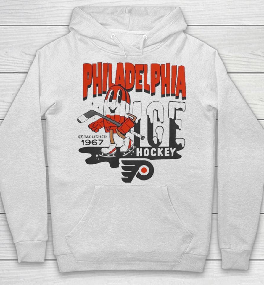 Philadelphia Flyers Mitchell And Ness Gray Popsicle Hoodie