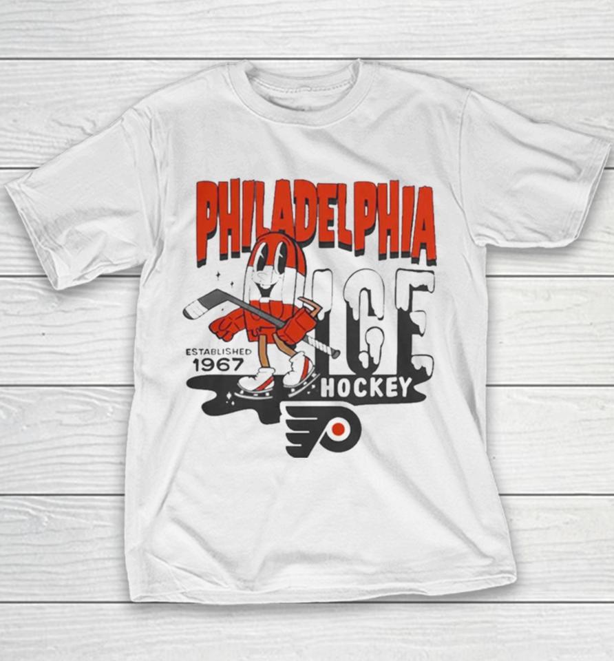 Philadelphia Flyers Mitchell And Ness Gray Popsicle Youth T-Shirt