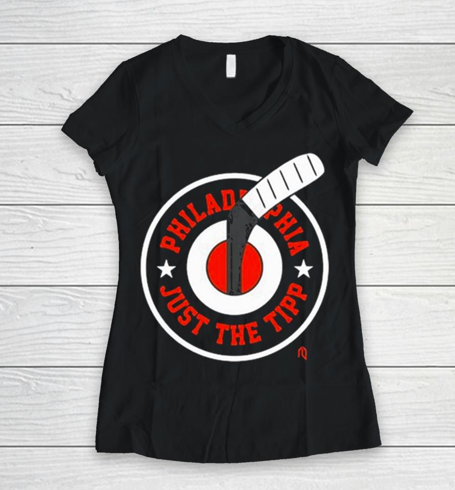 Philadelphia Owen Tippett Just The Tip Women V-Neck T-Shirt