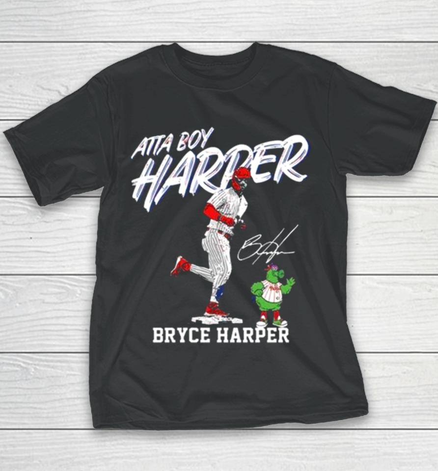 Philadelphia Phillies Atta Boy Harper Bryce Harper Signature Youth T-Shirt