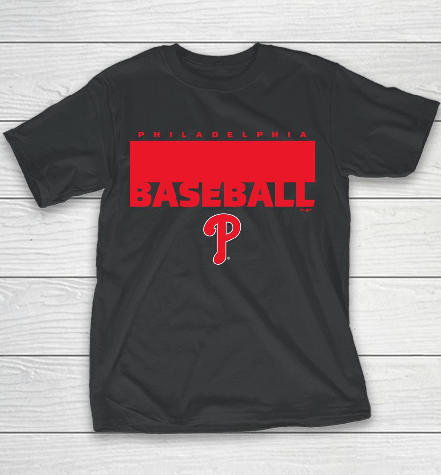 Philadelphia Phillies Baseball Fanatics Branded Gain Ground Youth T-Shirt