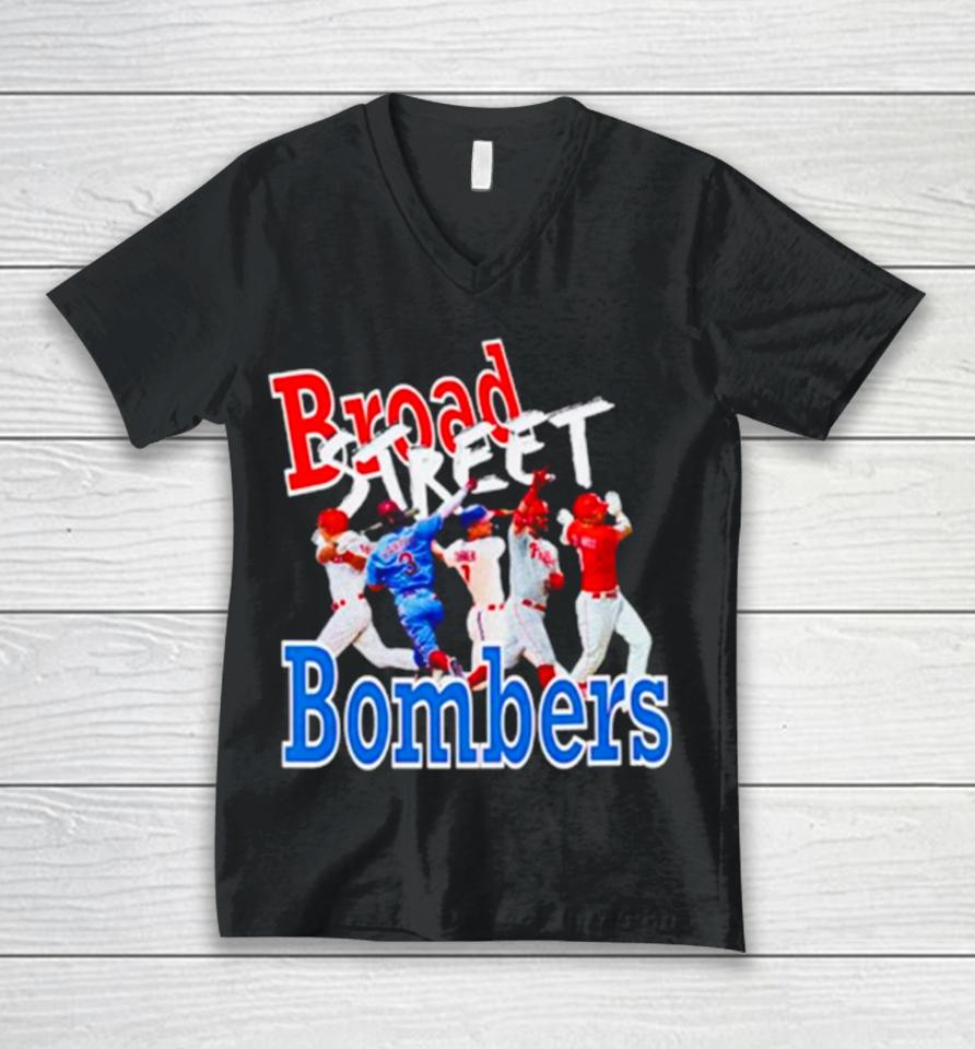Philadelphia Phillies Broad Street Bombers Unisex V-Neck T-Shirt