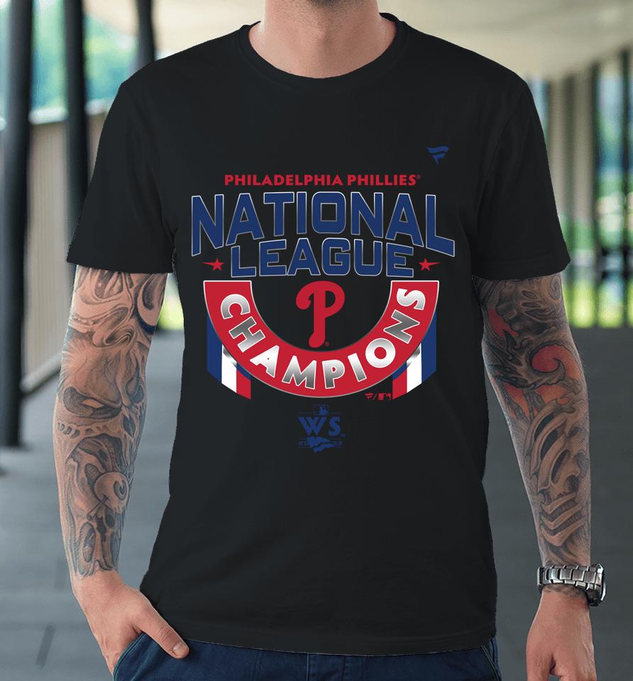 Philadelphia Phillies Fanatics Branded White 2022 National League Champions Locker Room Premium T-Shirt