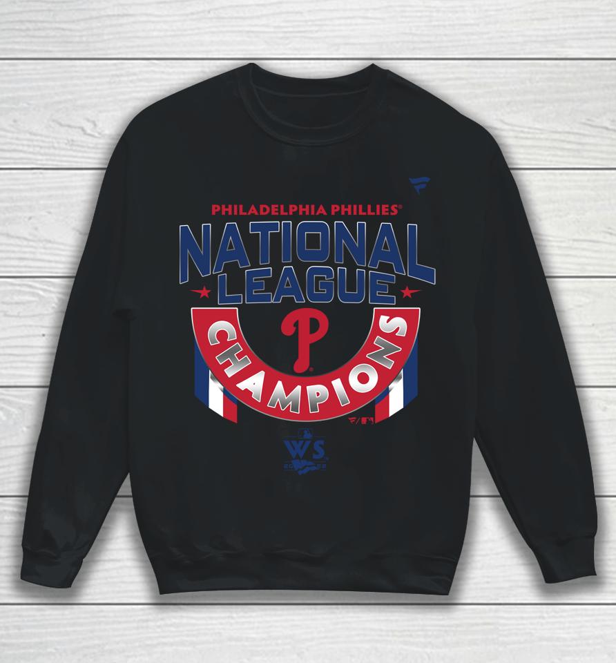 Philadelphia Phillies Fanatics Branded White 2022 National League Champions Locker Room Sweatshirt