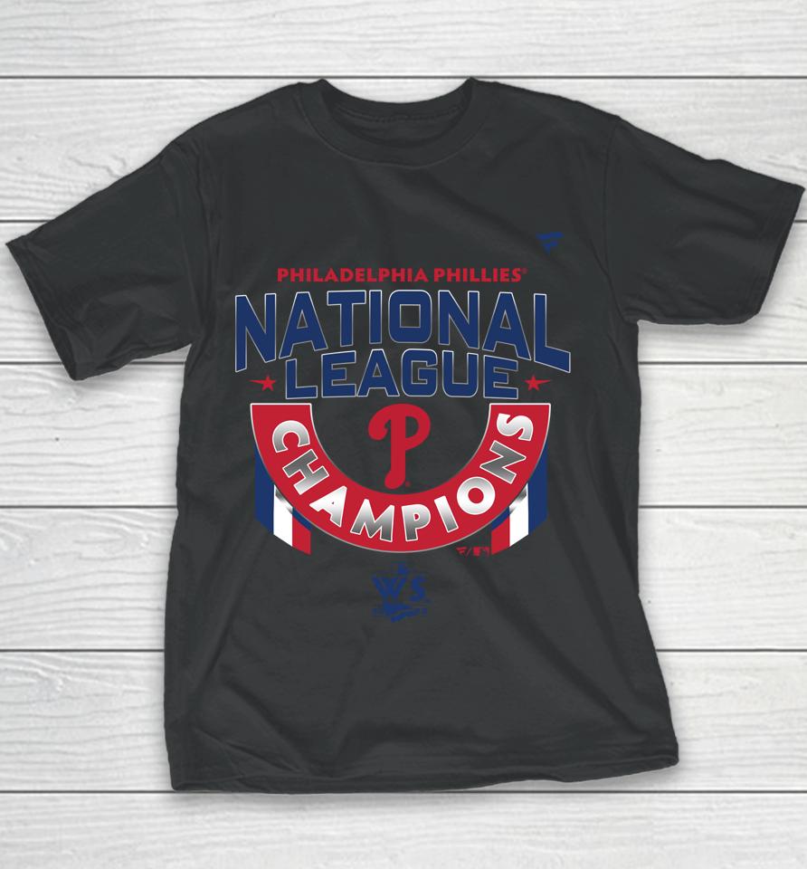 Philadelphia Phillies Fanatics Branded White 2022 National League Champions Locker Room Youth T-Shirt