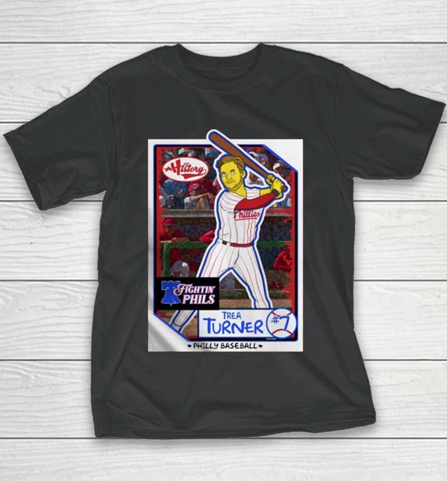 Philadelphia Phillies Fightin’ Phils Trea Turner Youth T-Shirt