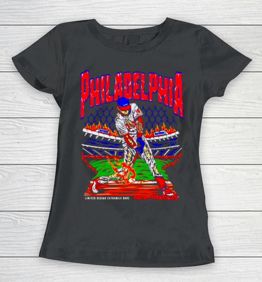 Philadelphia Phillies J.t. Realmuto Skeleton Women T-Shirt
