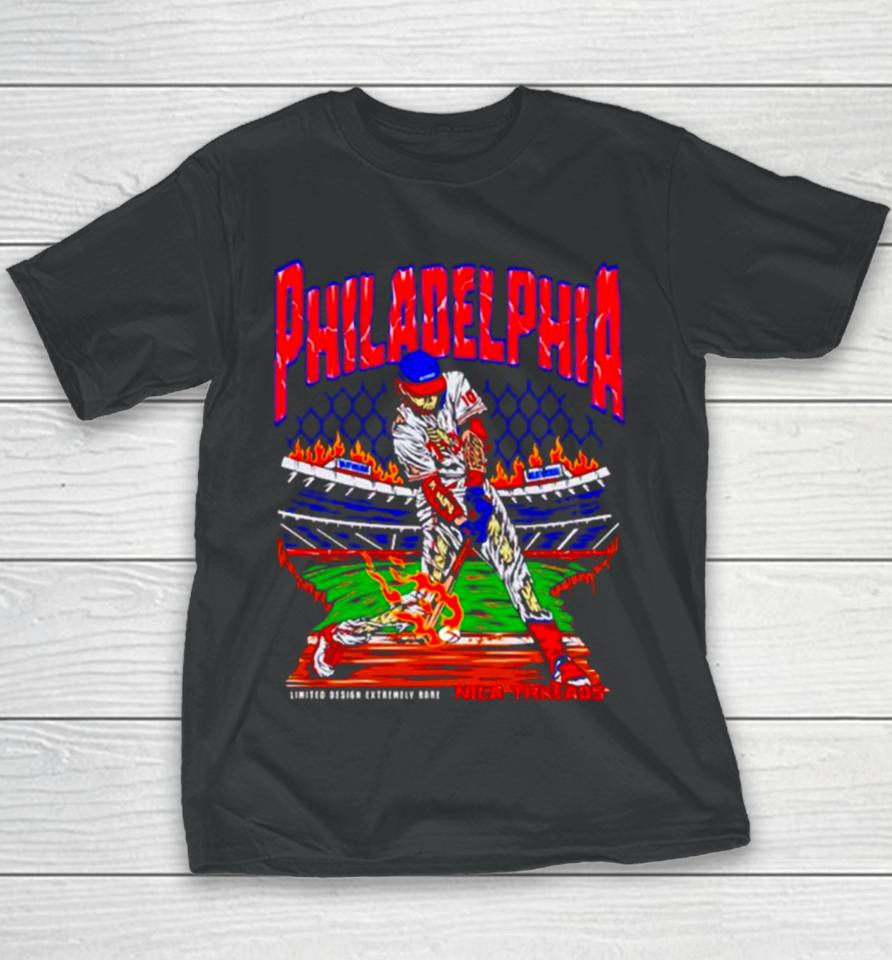 Philadelphia Phillies J.t. Realmuto Skeleton Youth T-Shirt
