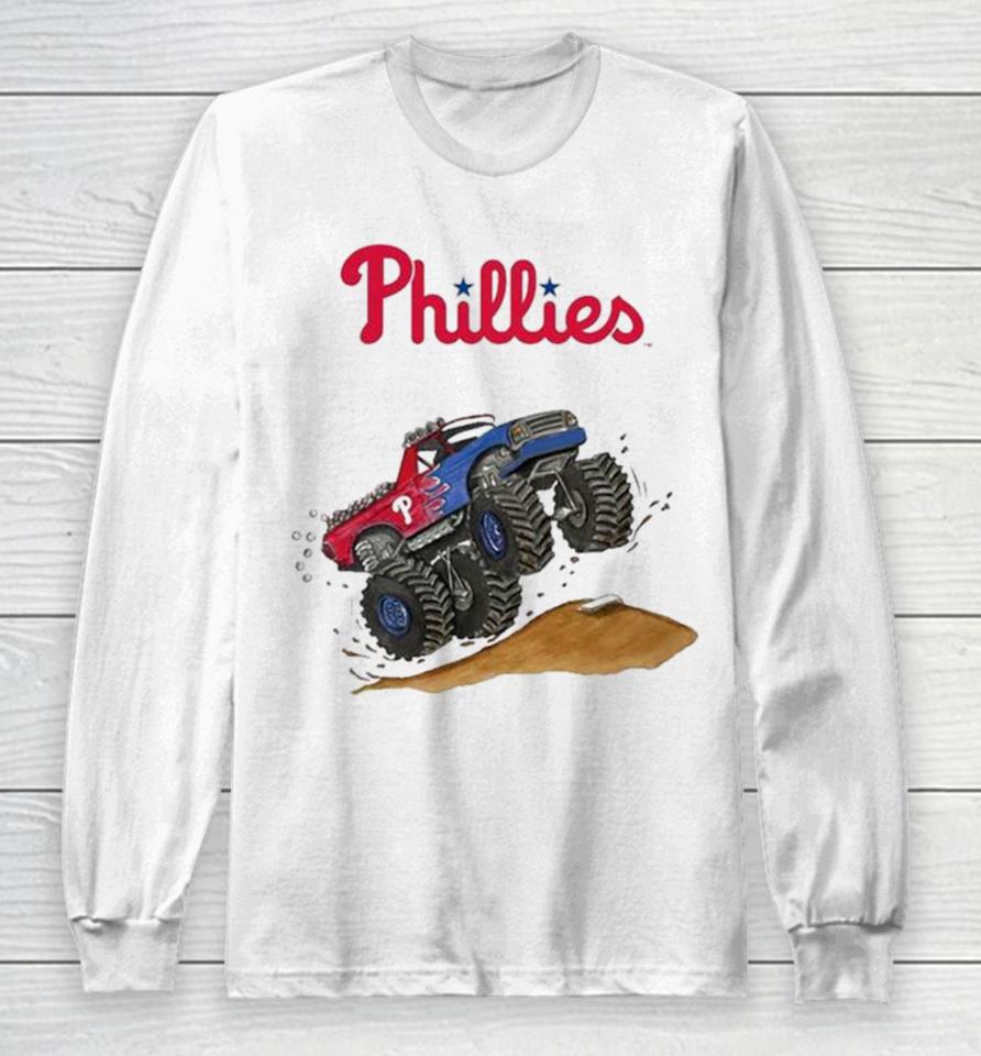 Philadelphia Phillies Monster Truck Mlb Long Sleeve T-Shirt