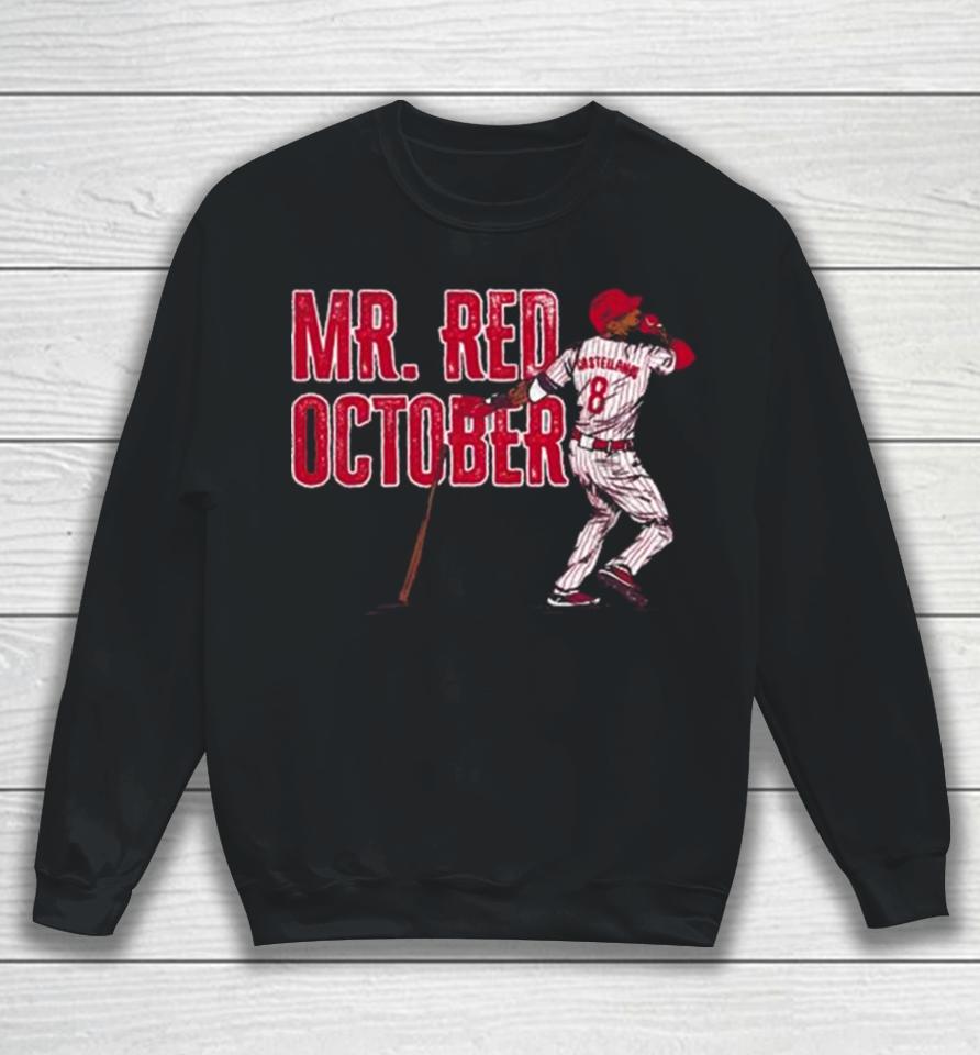 Philadelphia Phillies Nick Castellanos Mr Red October Sweatshirt