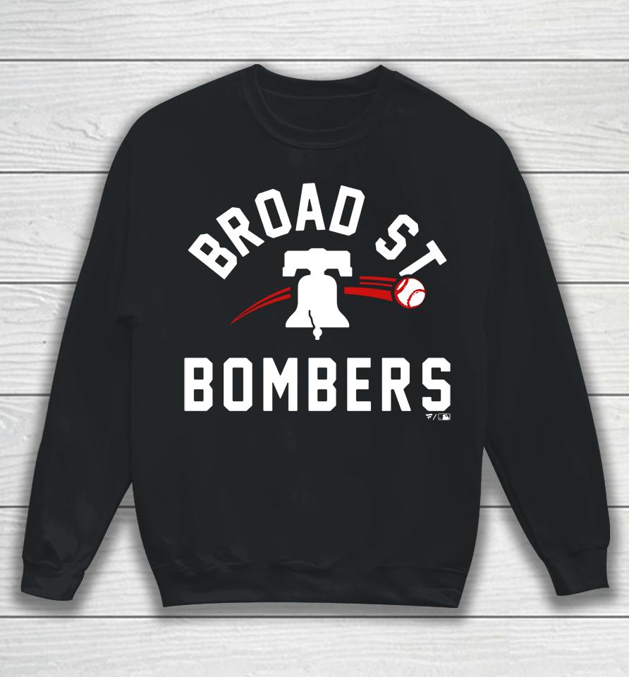 Philadelphia Phillies Paint The Black Broad Street Bombers Sweatshirt