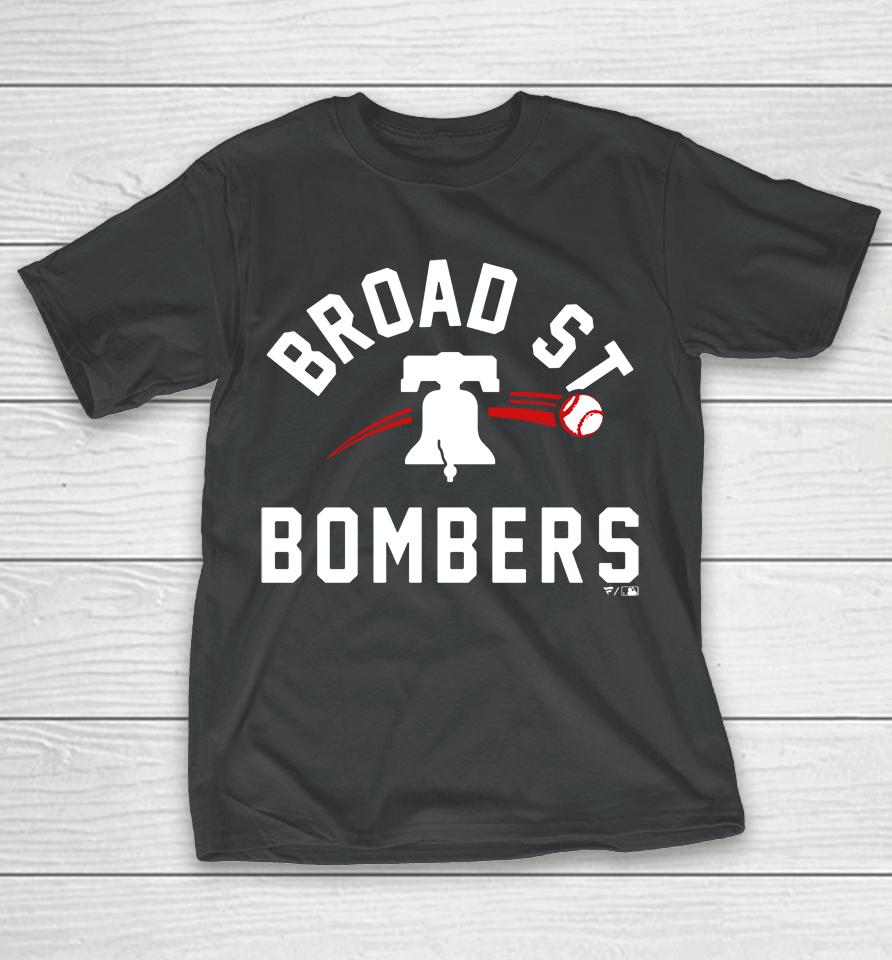 Philadelphia Phillies Paint The Black Broad Street Bombers T-Shirt