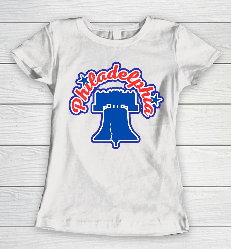 Philadelphia Philly Liberty Bell Patriotic Vacation Souvenir Women T-Shirt