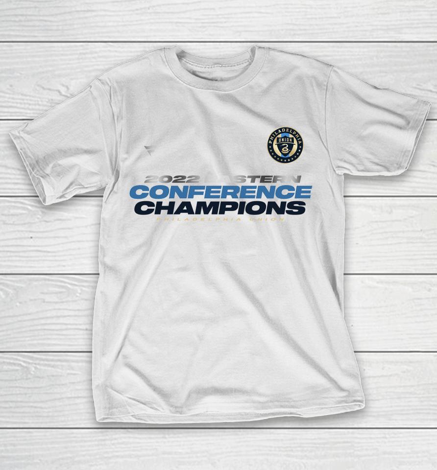 Philadelphia Union Fanatics Branded 2022 Mls Eastern Conference Champions Locker Room T-Shirt