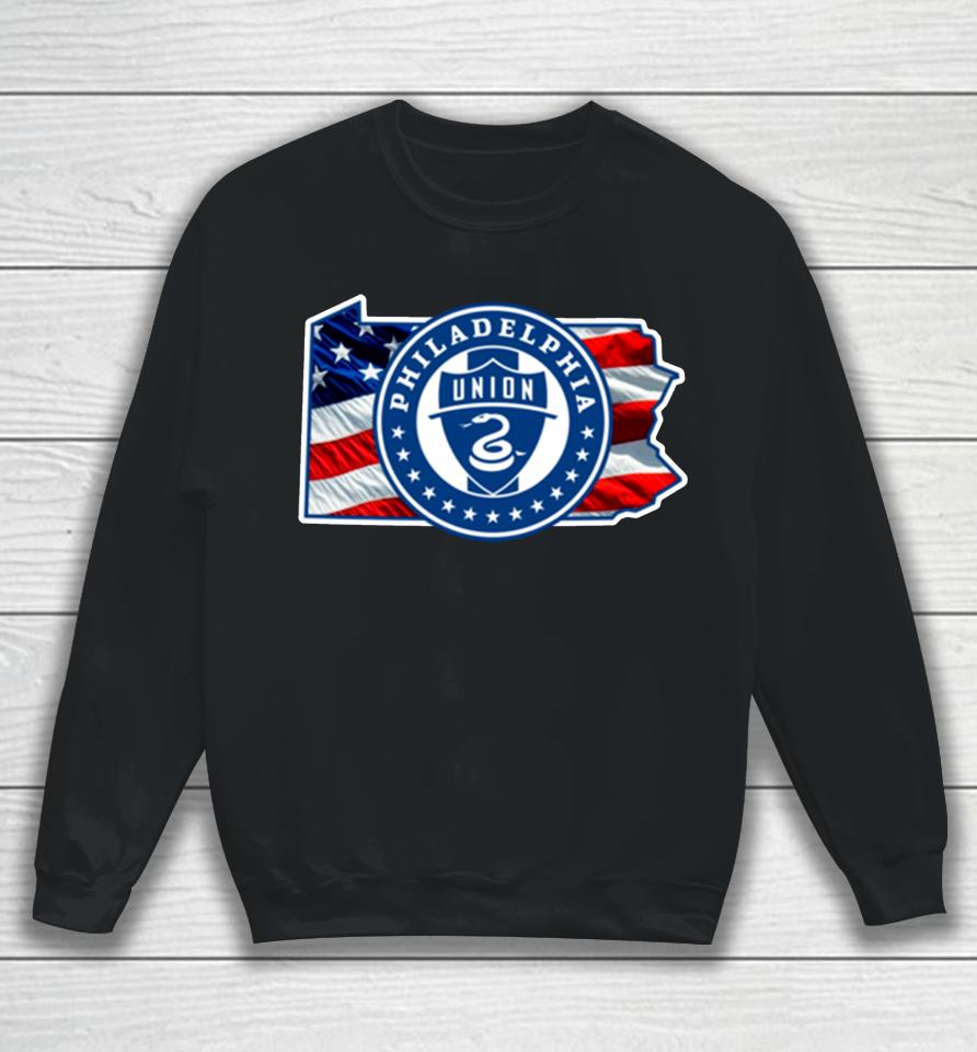 Philadelphia Union Fanatics Branded Royal Banner State Sweatshirt