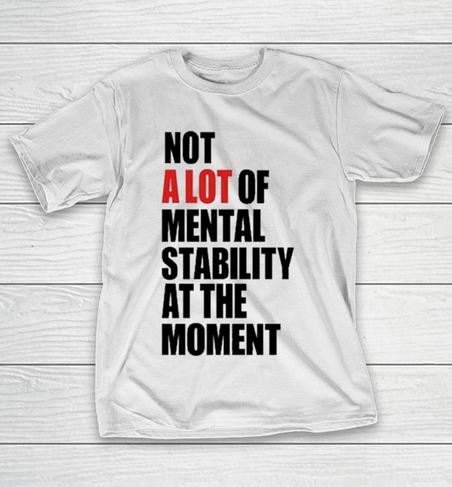 Philip Minter Not A Lot Of Mental Stability At The Moment T-Shirt