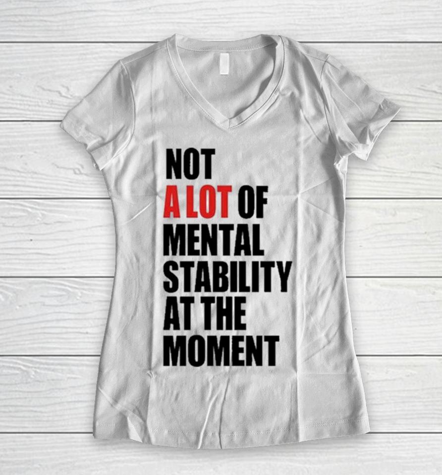Philip Minter Not A Lot Of Mental Stability At The Moment Women V-Neck T-Shirt