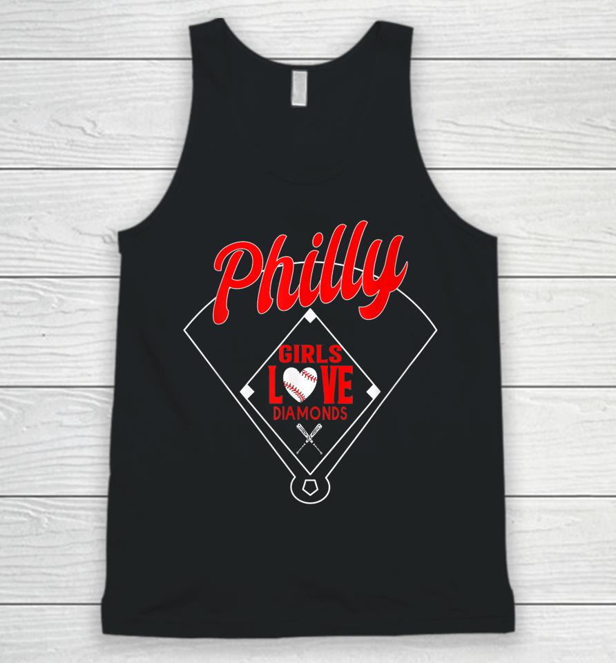 Philly Girls Love Baseball Philadelphia Unisex Tank Top
