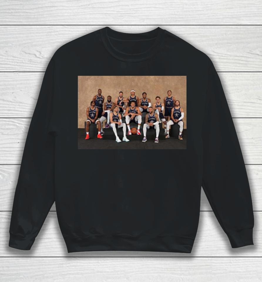 Photoshoot Before Match Of The Eastern Team Line Up Nba All Star Indianapolis 2024 Sweatshirt