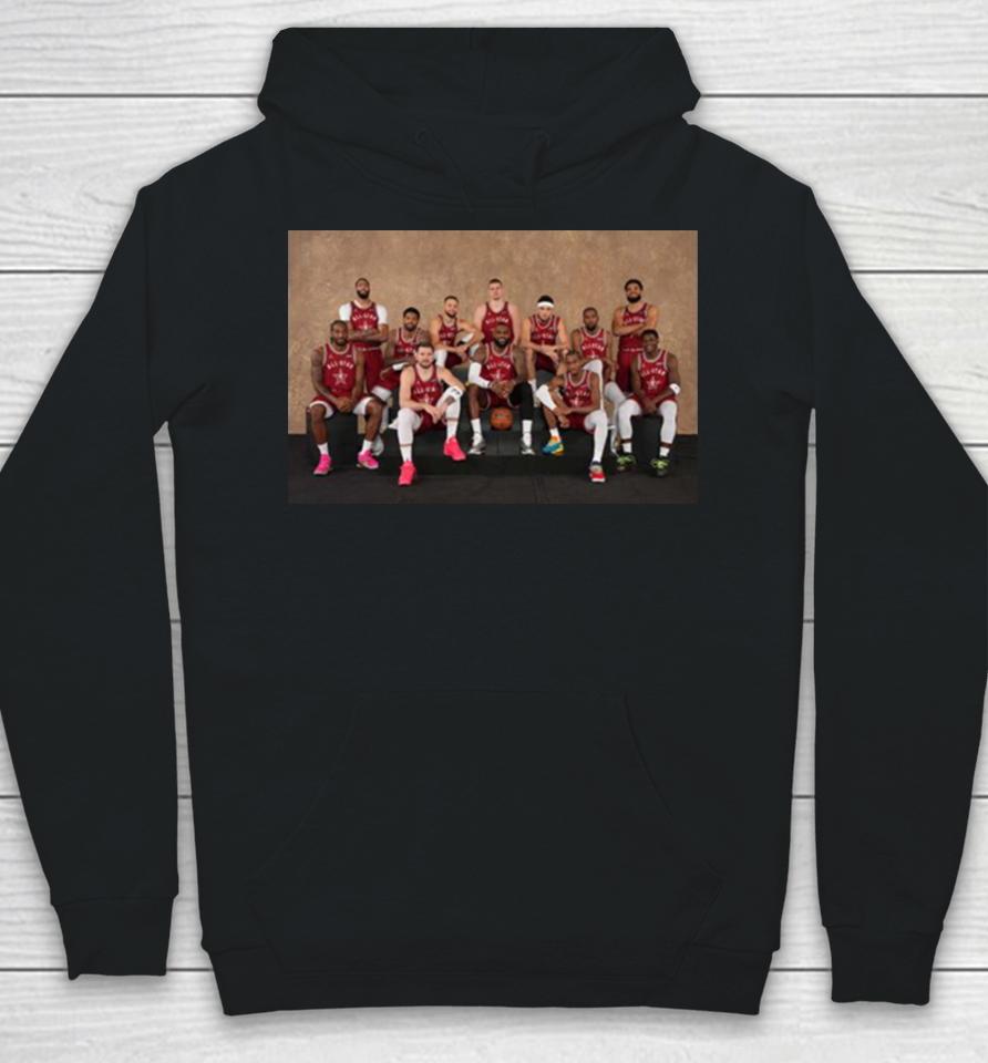 Photoshoot Before Match Of The Western Team Line Up Nba All Star Indianapolis 2024 Hoodie
