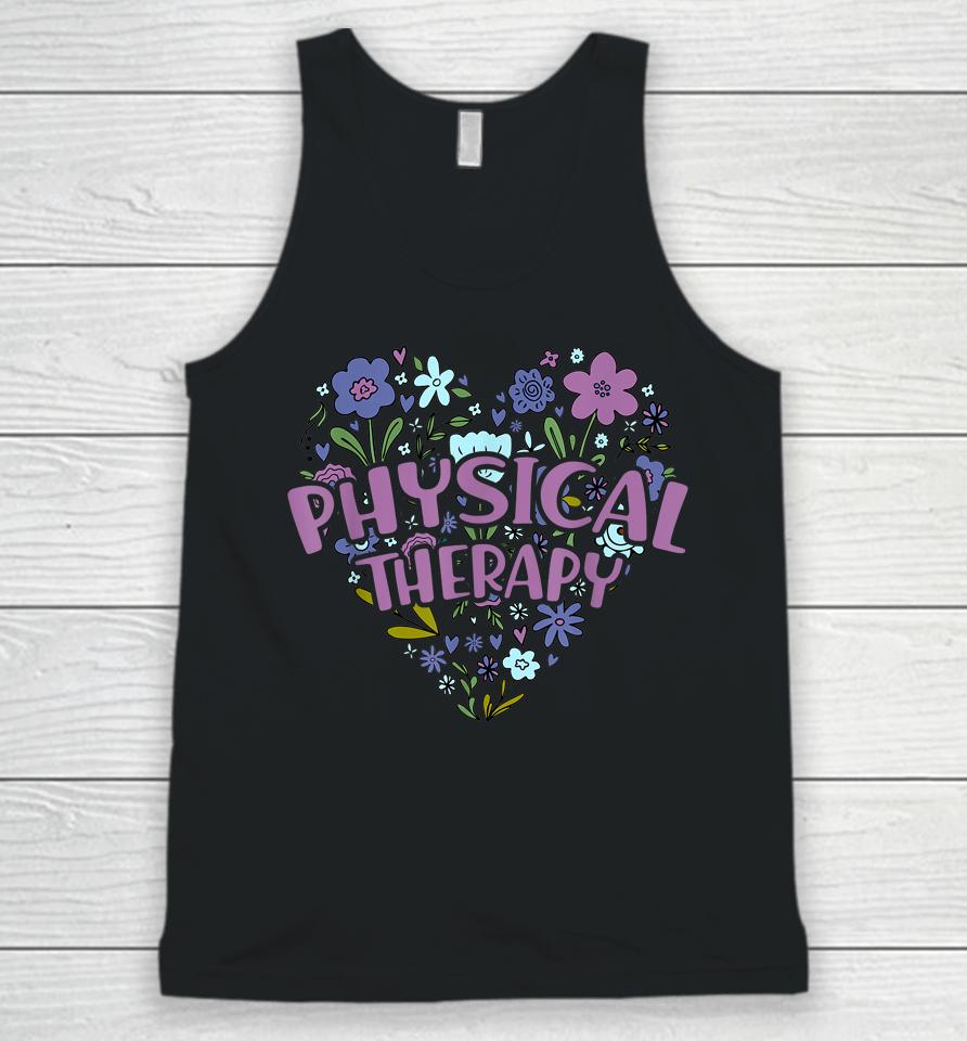 Physical Therapy Gift Love Pt Physical Therapist Healthcare Unisex Tank Top