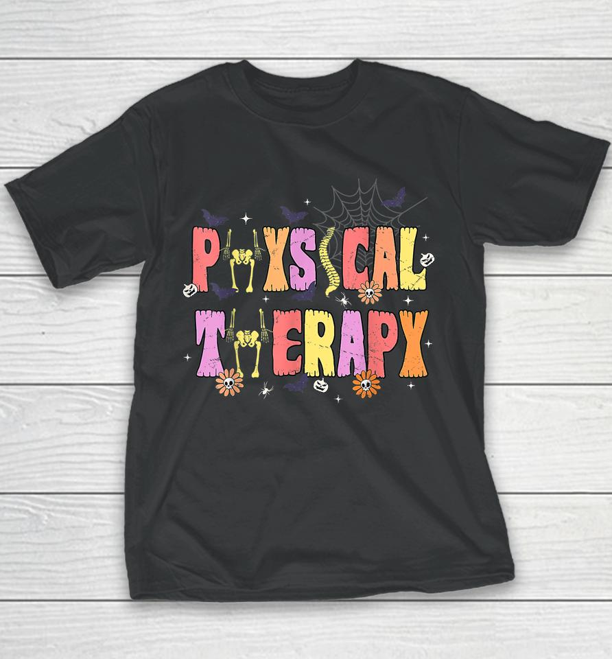 Physical Therapy Shirt - Spooky Halloween Physical Therapist Youth T-Shirt