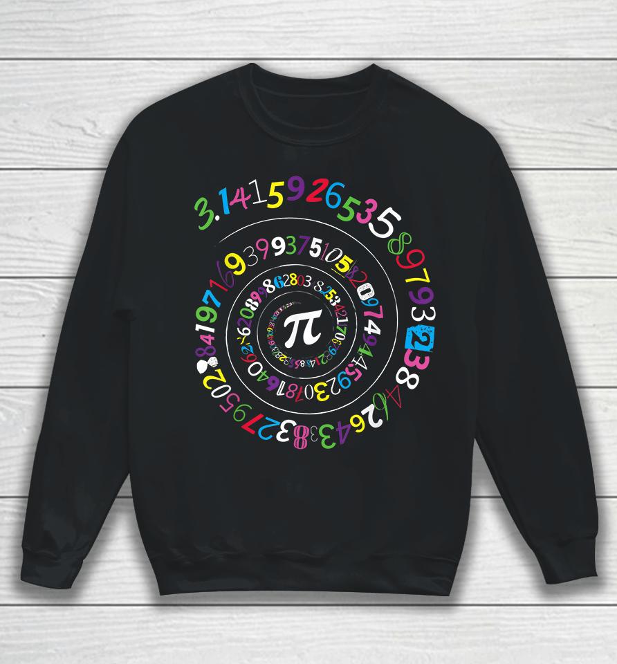 Pi Color Numbers Pi Day Sweatshirt