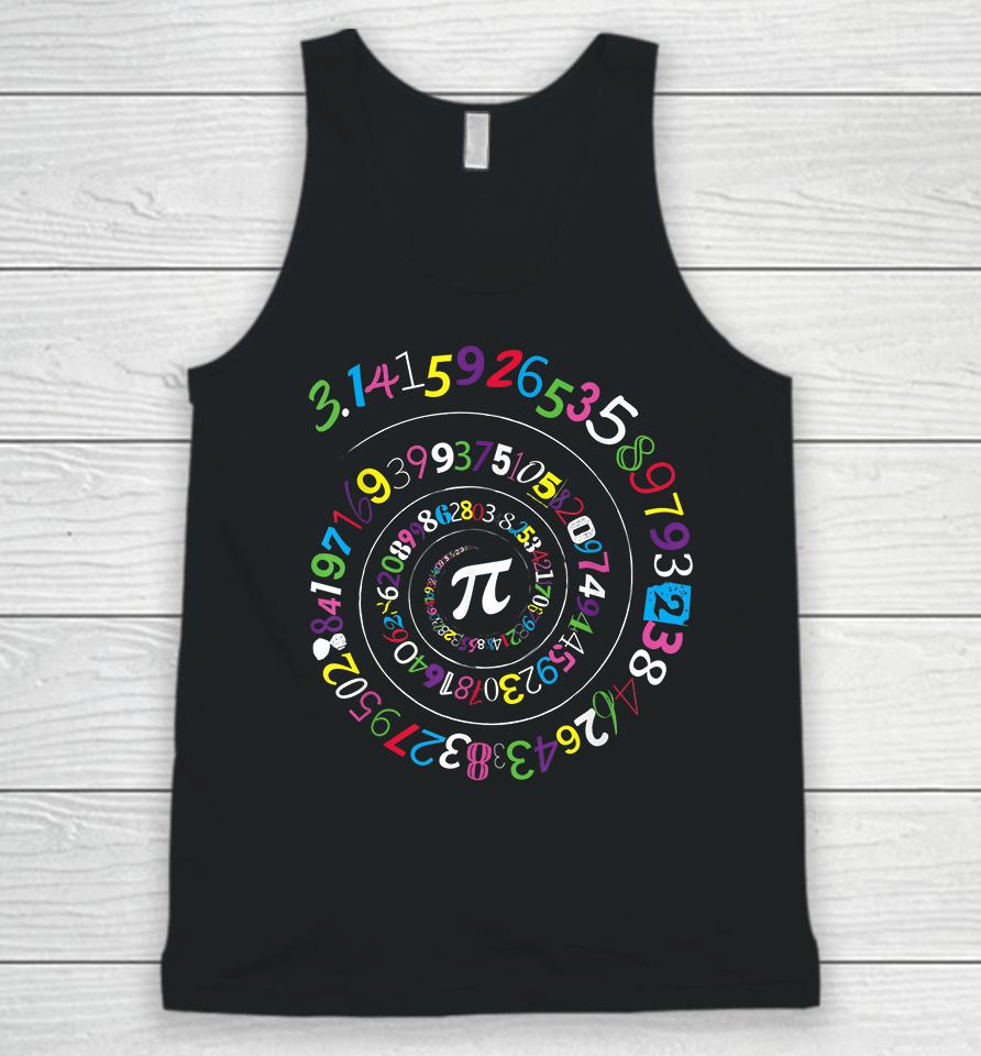 Pi Color Numbers Pi Day Unisex Tank Top