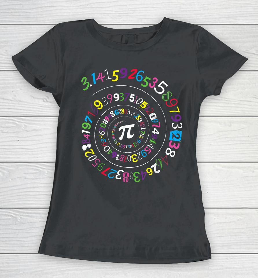 Pi Color Numbers Pi Day Women T-Shirt