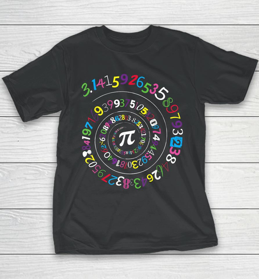 Pi Color Numbers Pi Day Youth T-Shirt
