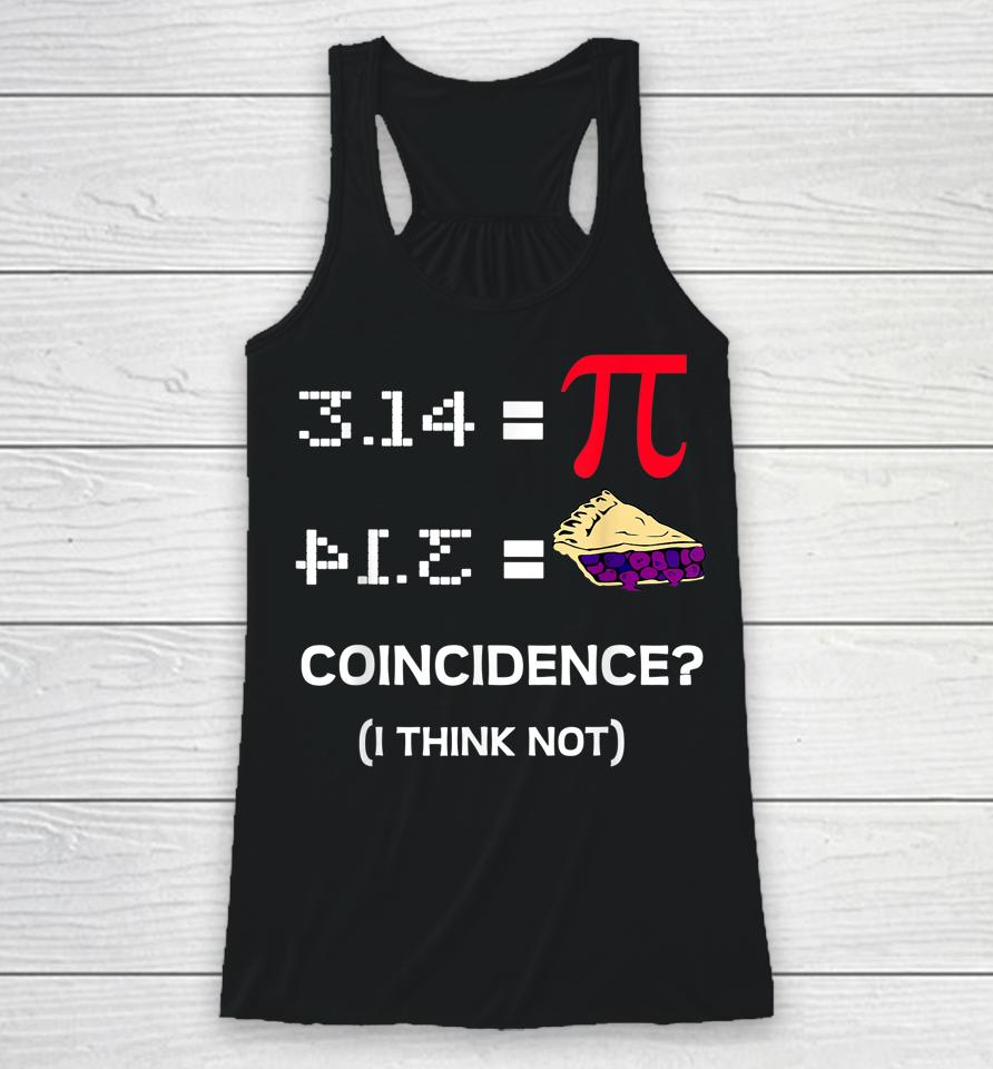 Pi Day 3,14 Pi Symbol Science And Math Teacher Gift Racerback Tank