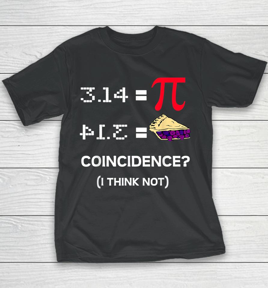 Pi Day 3,14 Pi Symbol Science And Math Teacher Gift Youth T-Shirt